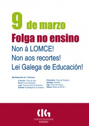 9 de marzo. Todas e todos á folga